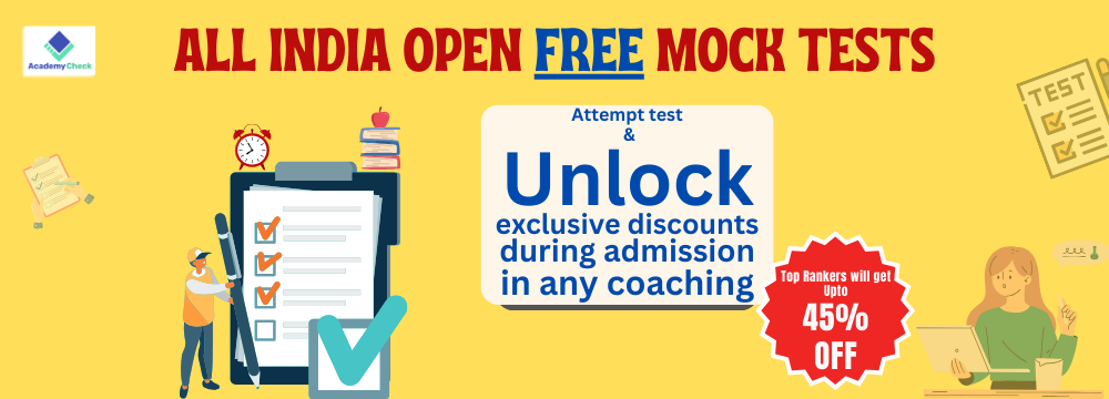 Attempt open mock tests from leading coaching institutes